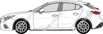 Mazda 3 Hayon, 2014–2017
