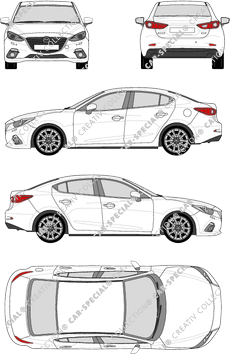 Mazda 3 Limousine, 2014–2017 (Mazd_072)