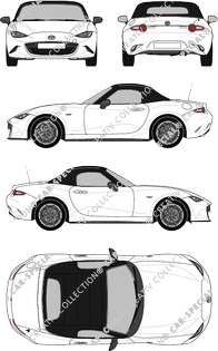 Mazda MX-5, cabriolet, 2 Doors (2015)