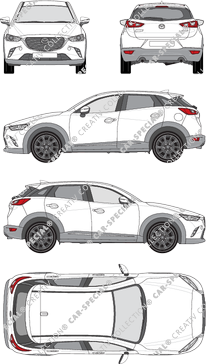 Mazda CX-3, station wagon, 5 Doors (2015)