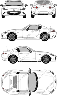 Mazda MX-5 RF, RF, Coupé, 2 Doors (2017)