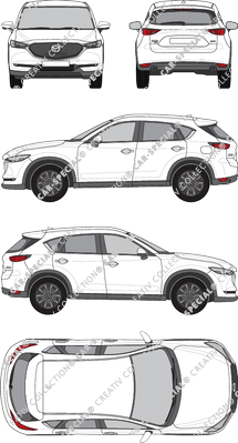 Mazda CX-5 break, actuel (depuis 2017) (Mazd_077)