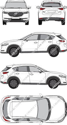 Mazda CX-5 Station wagon, current (since 2017) (Mazd_077)