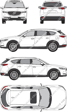 Mazda CX-8, station wagon, 5 Doors (2019)