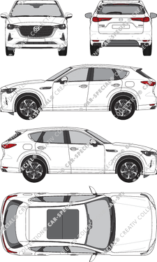 Mazda CX-60 Station wagon, current (since 2022) (Mazd_085)