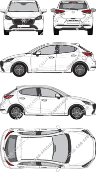 Mazda 2, current (since 2023) (Mazd_088)