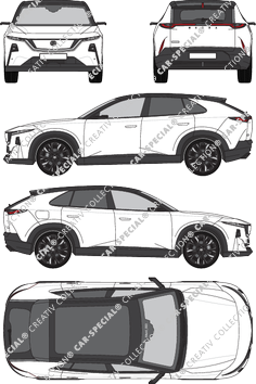 Mazda CX-6e station wagon, current (since 2026) (Mazd_093)