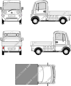 Aixam Multi-Truck pianale, 2003–2005 (Mega_002)
