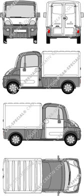 Aixam Multi-Truck, microbús, Rear Wing Doors (2006)