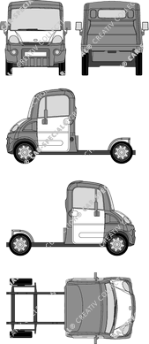 Aixam Multi-Truck Fahrgestell für Aufbauten, 2006–2011 (Mega_009)