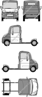 Aixam Multi-Truck Chassis for superstructures, 2006–2011 (Mega_009)