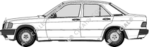 Mercedes-Benz 190 limusina, 1982–1993