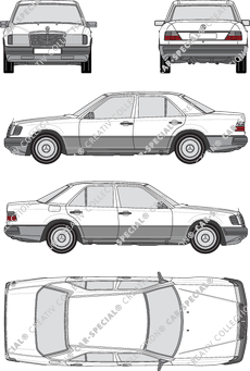 Mercedes-Benz W124 limusina, 1985–1993 (Merc_002)