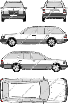 Mercedes-Benz W124 T-Modell break, 1986–1993 (Merc_003)