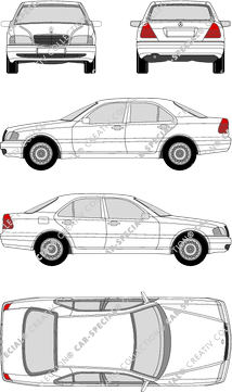 Mercedes-Benz C-Klasse Limousine, 1993–2000 (Merc_006)
