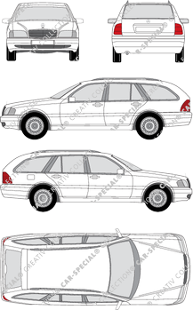 Mercedes-Benz C-Klasse T-Modell Station wagon, 1996–2001 (Merc_007)
