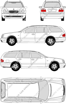 Mercedes-Benz E-Klasse T-Modell Kombi, 1996–2003 (Merc_011)