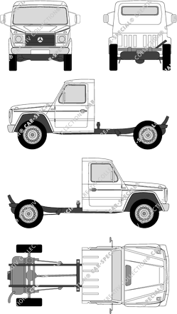 Mercedes-Benz G-Klasse Chassis for superstructures, 1979–1990 (Merc_013)