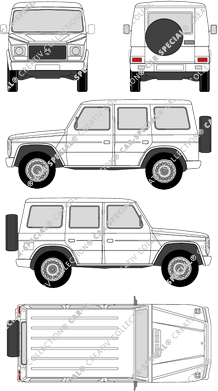 Mercedes-Benz G-Klasse Station break, 1979–1990 (Merc_015)