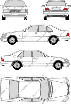 Mercedes-Benz S-Klasse, 1991–1998 (Merc_019)