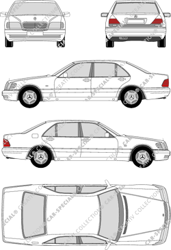 Mercedes-Benz S-Klasse, 1991–1998 (Merc_020)