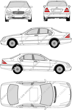 Mercedes-Benz S-Klasse limusina, 1998–2005 (Merc_021)