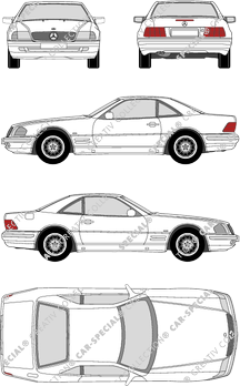 Mercedes-Benz SL, 1989–2001 (Merc_022)