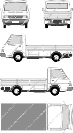 Mercedes-Benz MB100, pont, cabine Solo