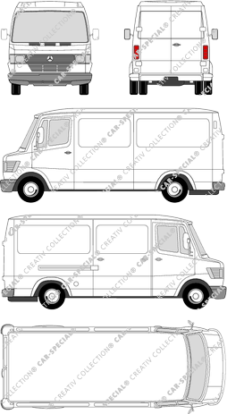 Mercedes-Benz T1 van/transporter (Merc_049)