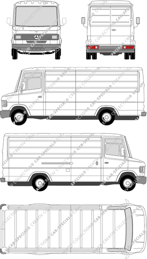 Mercedes-Benz T2 Kastenwagen, 1986–1996 (Merc_057)