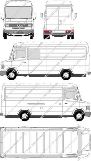 Mercedes-Benz T2 fourgon, 1986–1996 (Merc_059)