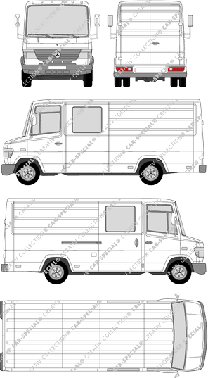 Mercedes-Benz Vario, Kastenwagen, lang, Doppelkabine (1996)