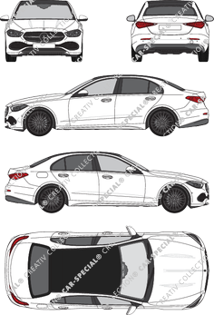 Mercedes-Benz C-Klasse, actueel (sinds 2021) (Merc_1007)