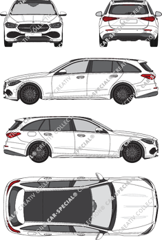 Mercedes-Benz C-Klasse T-Modell Kombi, aktuell (seit 2021) (Merc_1008)