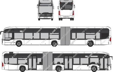 Mercedes-Benz Citaro bus articulé, actuel (depuis 2019) (Merc_1012)