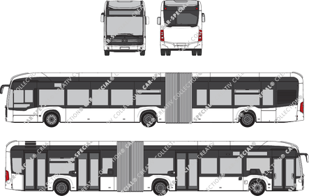 Mercedes-Benz Citaro bus articulé, actuel (depuis 2019) (Merc_1013)