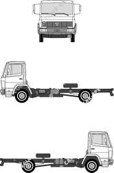 Mercedes-Benz 817-1317 leichte Klasse, leichte Klasse, cabina individual