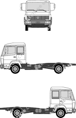 Mercedes-Benz 817-1317 leichte Klasse, leichte Klasse, cabina doble
