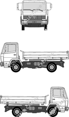 Mercedes-Benz 817-1317 leichte Klasse, leichte Klasse, camión basculador