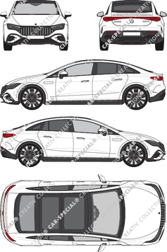 Mercedes-Benz EQE Limousine, actuel (depuis 2022) (Merc_1057)