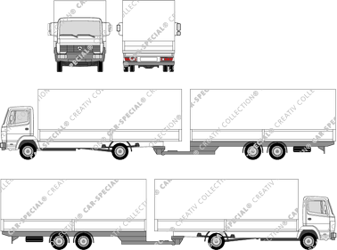 Mercedes-Benz 817-1317 Anhänger und Aufbau, leichte Klasse, Anhänger und Aufbau, leichte Klasse