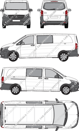 Mercedes-Benz eVito Mixto van/transporter, 2019–2023 (Merc_1086)
