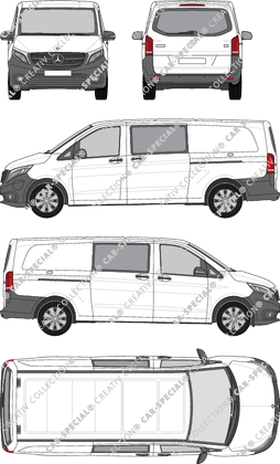 Mercedes-Benz eVito Mixto van/transporter, 2019–2023 (Merc_1087)
