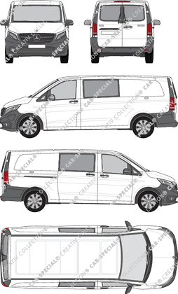 Mercedes-Benz eVito Mixto van/transporter, 2019–2023 (Merc_1088)