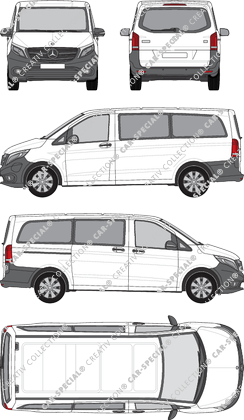 Mercedes-Benz eVito Tourer minibus, 2019–2023 (Merc_1090)