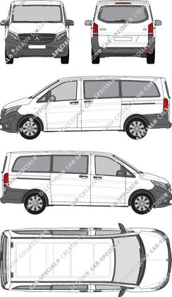 Mercedes-Benz eVito Tourer minibus, 2019–2023 (Merc_1091)