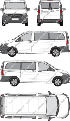 Mercedes-Benz eVito Tourer minibus, 2019–2023 (Merc_1092)