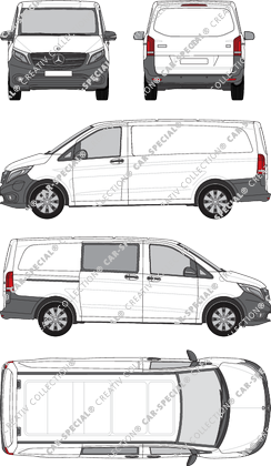 Mercedes-Benz eVito furgone, 2019–2023 (Merc_1098)