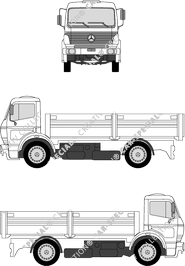 Mercedes-Benz 1838 heavy class 2-axle, heavy class, platform, 2-axle