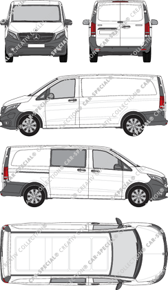 Mercedes-Benz eVito Kastenwagen, 2019–2023 (Merc_1102)